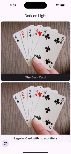 Dark Theme for Card via a Modifier