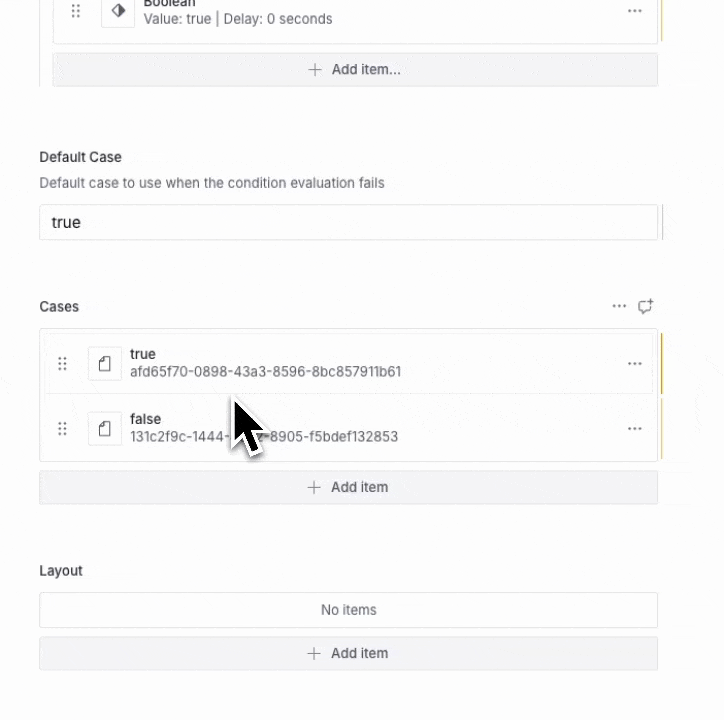 Picking different routes for the true and false branches